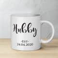 Personalised  Hubby & Wifey Ceramic Mug Set